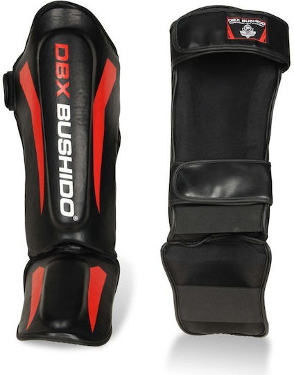 DBX Bushido Shin Guards Adults Red