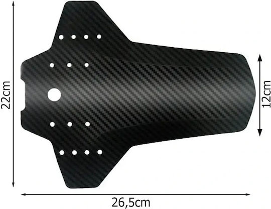 Fahrrad-Schutzbleche & Kotflügel Satz Mtb Vorderseite & Zurück Carbon Look Universell 24"-28"