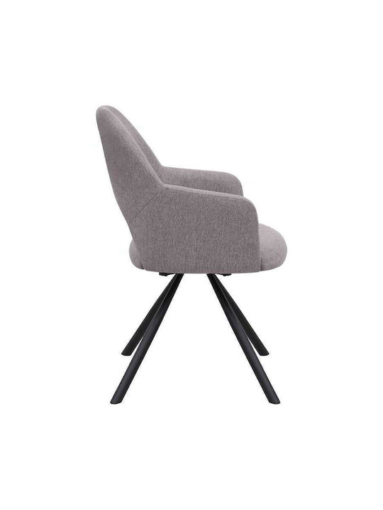 Gabriel Dining Room Fabric Chair Light Beige 58x60x85cm