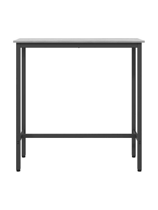 Table Bar Wooden with Metal Frame Gray 100x40x100.5cm