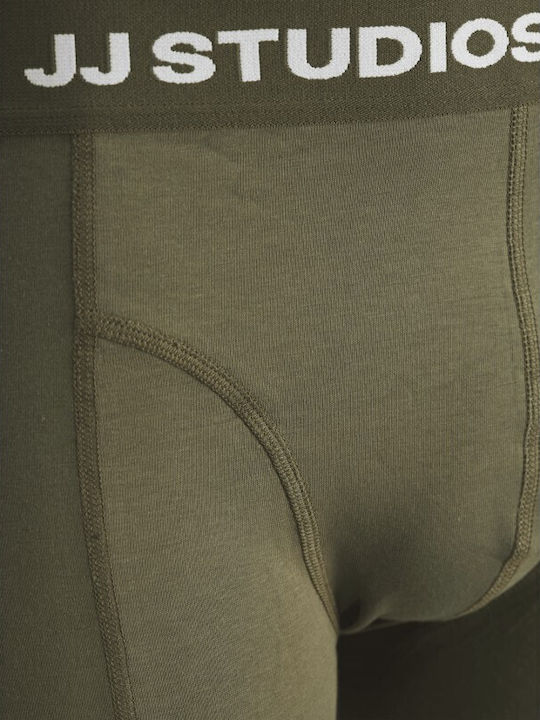 Herren Boxershorts Navy Blazer, Dusty Olive, Black 3Packung