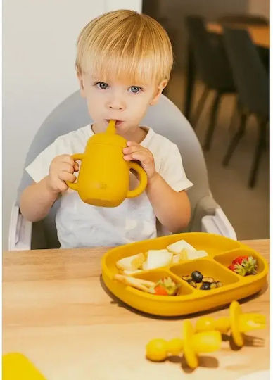 Interbaby Toddler Non Spil Cup Made Of Silicone Blue 175ml