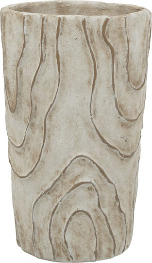 Artekko Βάζο Τσιμεντένιο Μπεζ Φ18.5xΥ29.5cm