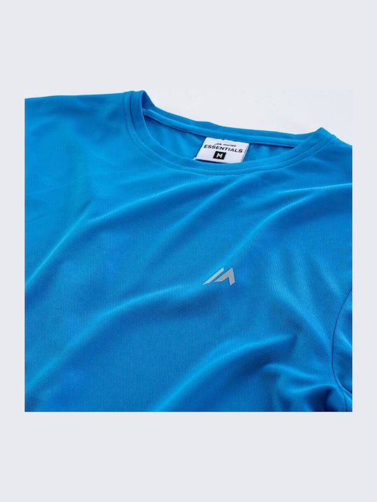Sportliches Kurzarm T-Shirt Blau
