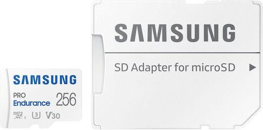 Samsung Pro Endurance (2022) microSDXC 256GB U3 V30 UHS-I 100MB/s с адаптер