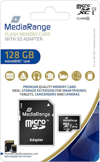 MediaRange MR945 microSDXC 128GB Class 10 U1 UHS-I