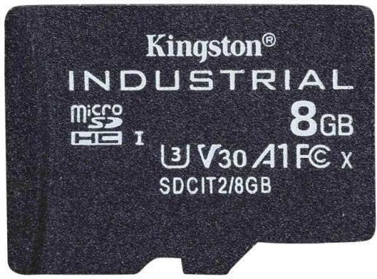 Kingston Industrial microSDHC 8GB U3 V30 A1 UHS-I 100MB/s cu adaptor