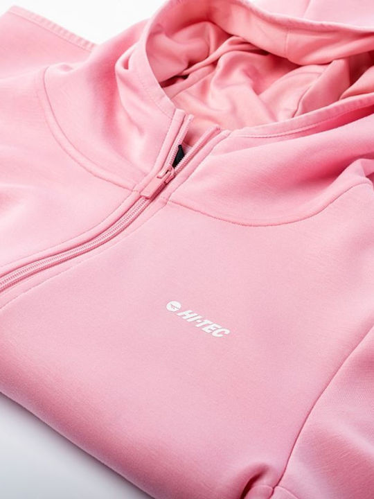 Damen Sweatshirtjacke Rosa