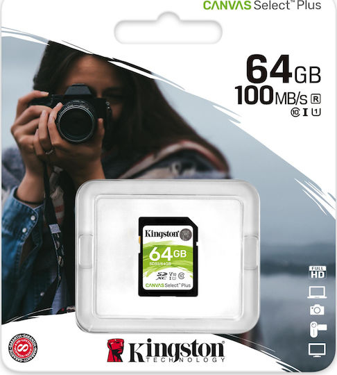 PNY microSDXC 64GB U1 UHS-I 100MB/s with Adapter