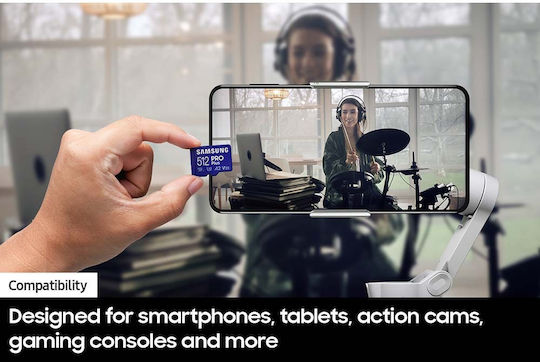 Samsung Pro Plus (2023) microSDXC 512GB Clasa 10 U3 V30 A2 UHS-I cu USB Reader