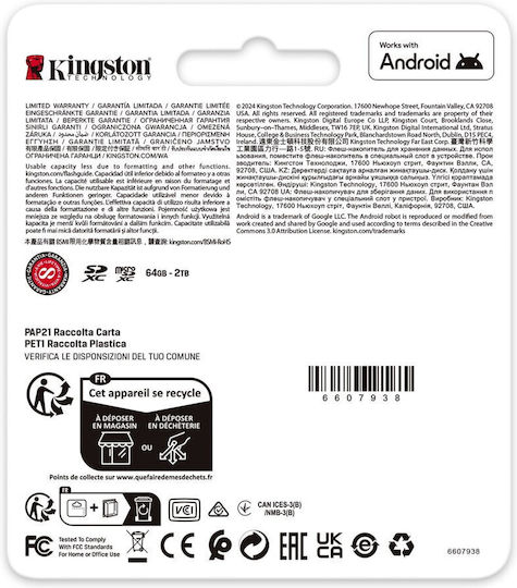 Kingston Canvas Go! SDXC 128GB U3 V30 UHS-I 90MB/s