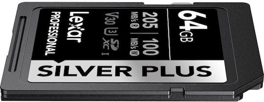 Lexar Professional SDXC 64GB U3 V30 UHS-I 205MB/s