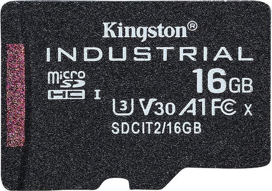 Kingston Industrielle microSDHC 16GB U3 V30 A1 UHS-I 100MB/s mit Adapter