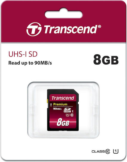 Transcend Premium SDHC 8GB U1 UHS-I 60MB/s