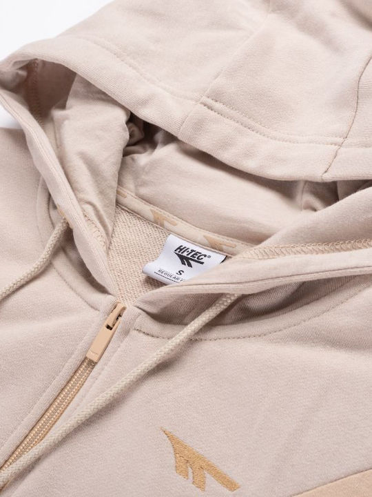 Damen Sweatshirtjacke Beige