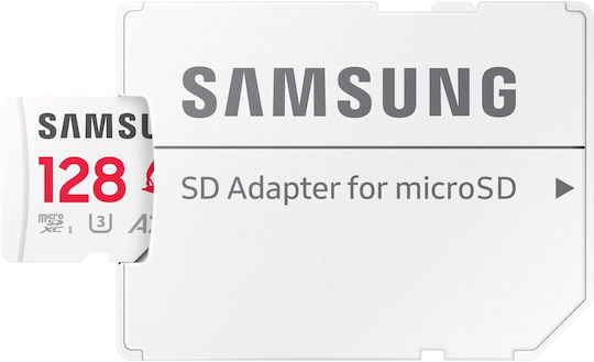 Samsung Sonic The Hedgehog Pro Plus microSDXC 128GB V30 A2 UHS-I 180MB/s με αντάπτορα
