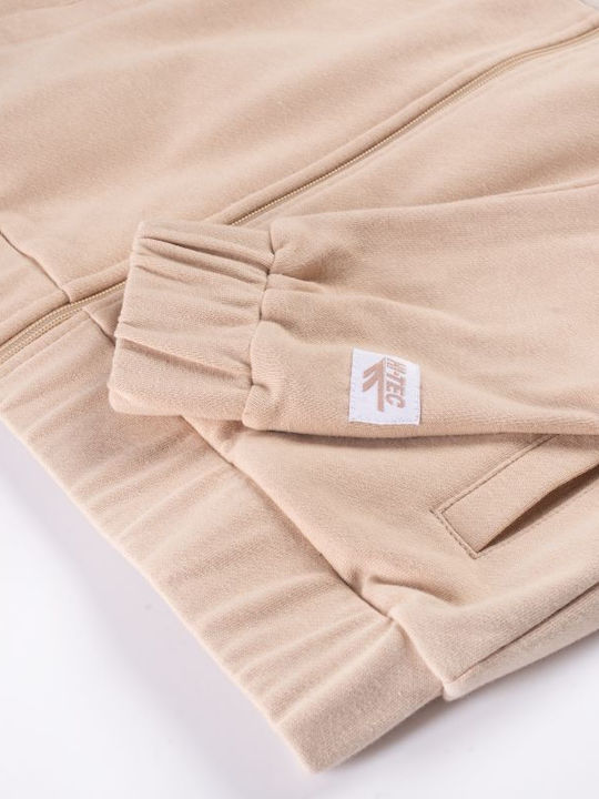 Damen Sweatshirtjacke Beige