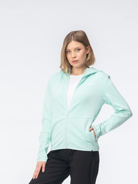 Women's Sweatshirt Jacket Turquoise