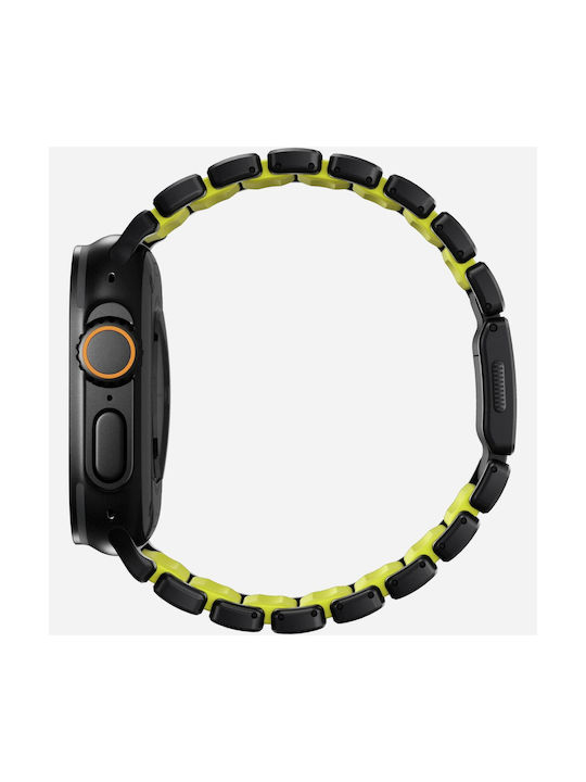 Nomad Stratos Λουράκι Ανοξείδωτο Ατσάλι Black Titanium / Volt (Apple Watch 44/45/46mm/Ultra 49mm)