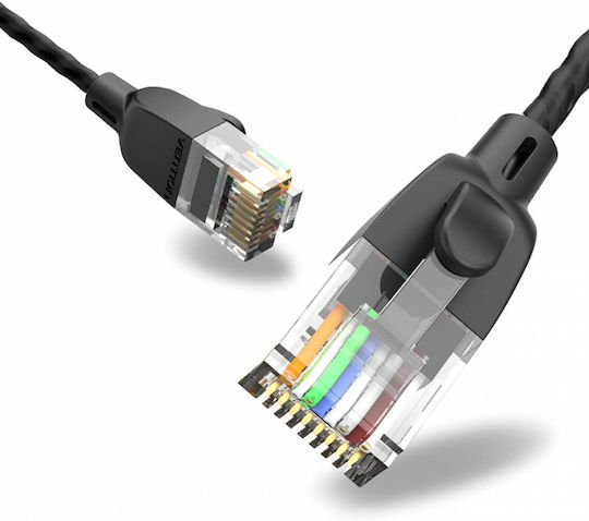 Vention U/UTP Cat.6 (Gigabit) Καλώδιο Δικτύου Ethernet 5m Μαύρο
