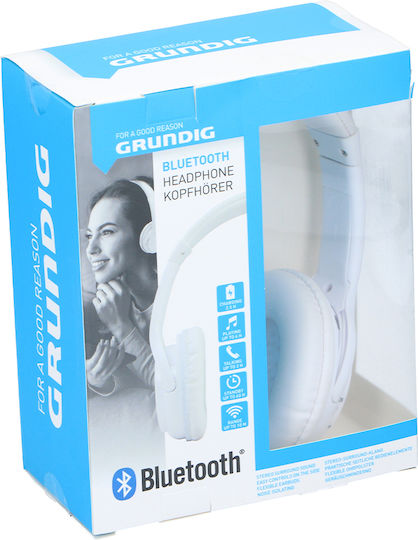 Grundig Ασύρματα Bluetooth Over Ear Ακουστικά Ασημί