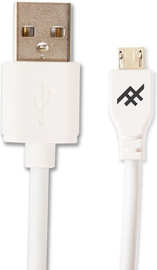 iFrogz 1.8m Regular USB 2.0 to micro USB Cable White (IFUSMR-WH1)