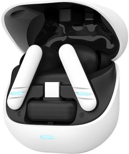 Trust GXT409 Ασύρματο In Ear Gaming Headset με σύνδεση Bluetooth Λευκό for PC