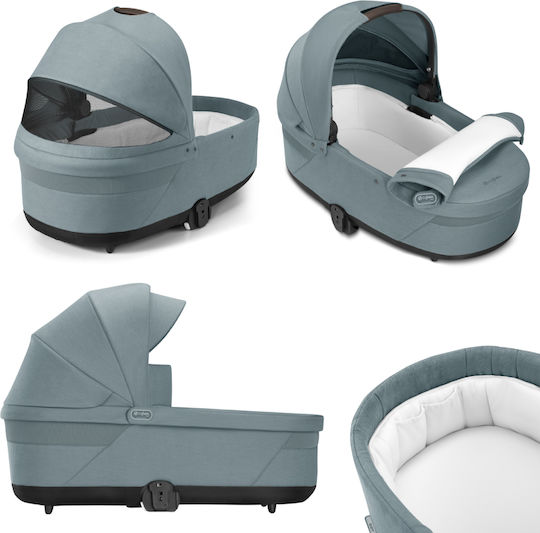 Cybex Balios S LUX Reglabil 2 în 1 Cărucior pentru copii Potrivit pentru Nou-născut Albastru furtunos 11.7kg
