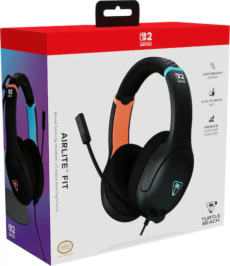 Turtle Beach Airlite Fit Switch 2 Over Ear Gaming Headset με σύνδεση 3.5mm for Nintendo Switch 2