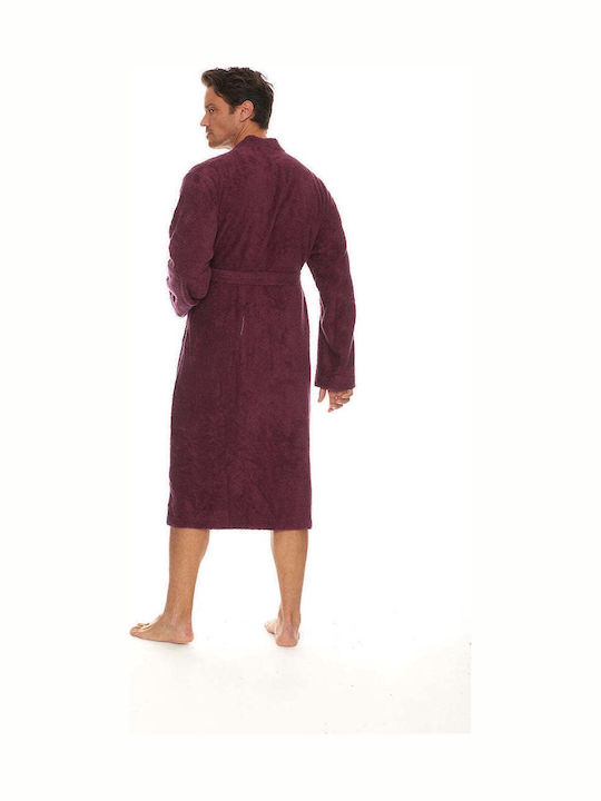 Homelovers Bademantel mit Kragen Bright Red 350gr/m²