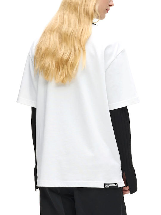 Karl Lagerfeld T-Shirt White-black-blue