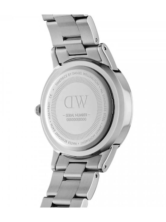 Daniel Wellington Ceas Bărbați Baterie Cu Brățară Din Metal Argintie
