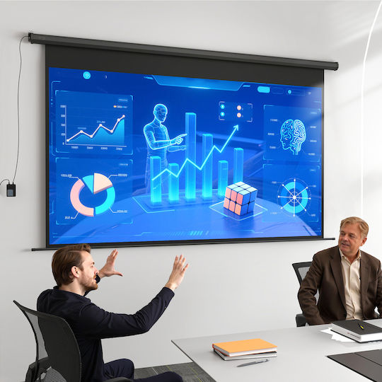 Οθόνη Προβολής Projector για Τοίχο/Οροφή Μορφή με Λόγο Εικόνας 16:9 266x149cm / 120"