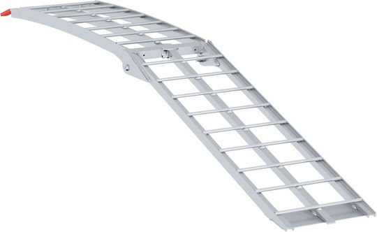 Motorcycle Ramp Silver 180 x 28 x 5 cm Aluminum 42021088