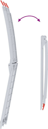 Motorcycle Ramp Silver 180 x 28 x 5 cm Aluminum 42021088