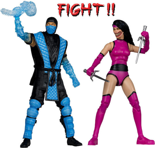 Mortal Kombat Klassics Sub-zero Vs Mileena 2-pack By Todd Mcfarlane Φιγούρες Δράσης 18cm