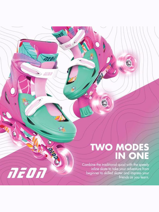 Y Volution Y Glider Deluxe XL 18 Quad Einstellbar Rollers Rosa Erwachsene/Kinder