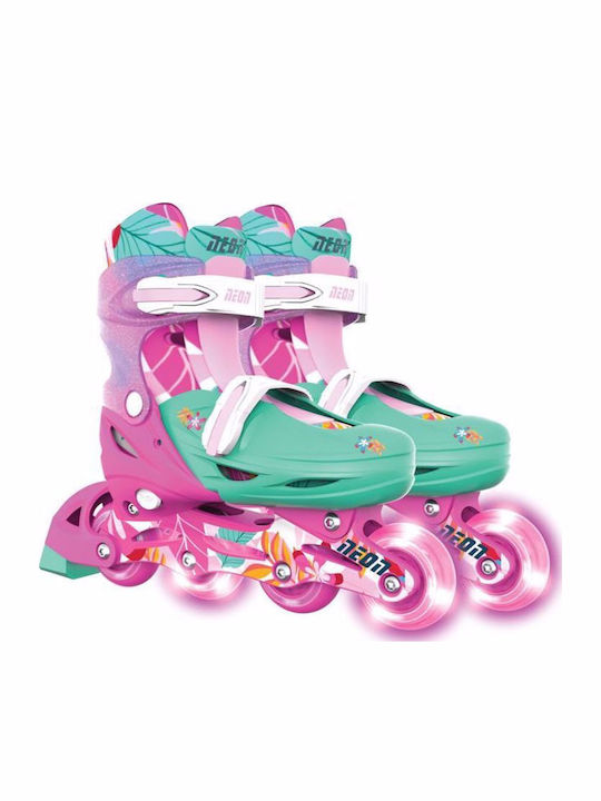 Y Volution Y Glider Deluxe XL 18 Quad Αυξομειούμενα Rollers Ροζ Παιδικά