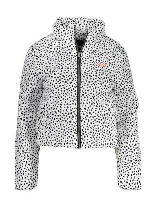 Kinder Freizeitjacke Kurz Weiß Foundry Puffer
