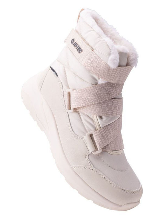 Synthetic Leather Snow Boots Pink