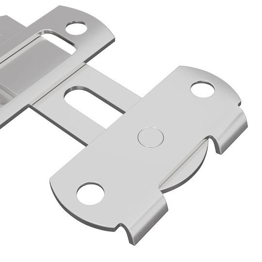 Metal Door Lock 423 Pcs Silver 70 x 8 mm Steel 864754 Silver