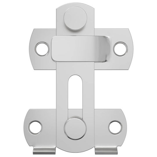 Metal Door Lock 423 Pcs Silver 70 x 8 mm Steel 864754 Silver