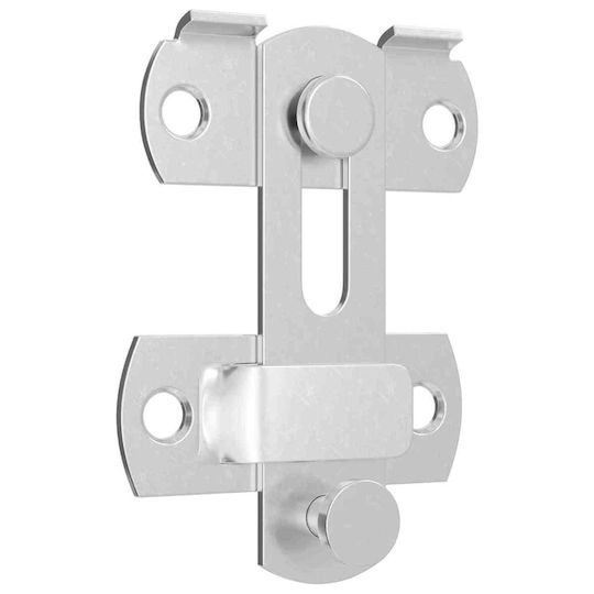Metal Door Lock 423 Pcs Silver 70 x 8 mm Steel 864754 Silver