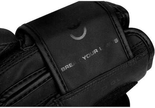 DBX Bushido Boxing Gloves made of Synthetic Leather for Match Black
