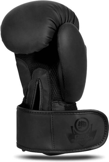 DBX Bushido Boxing Gloves made of Synthetic Leather for Match Black