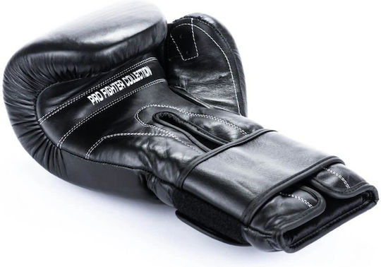 DBX Bushido Mănuși de Box din Piele pentru Competiție Negre