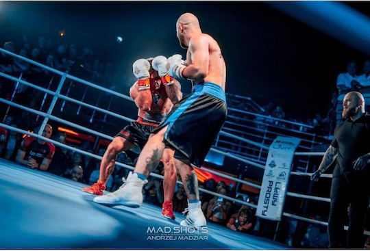 DBX Bushido Γάντια Πυγμαχίας Δερμάτινα για Αγώνα Λευκά