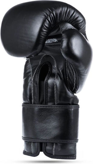 DBX Bushido Mănuși de Box din Piele pentru Competiție Negre