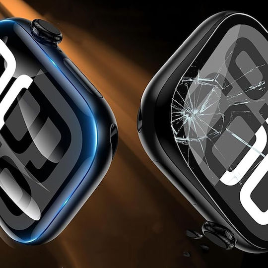 Tech-Protect Easy Set Flex+ 3er Pack Für Apple Watch 4 5 6 SE 1 2 3 44mm Schwarzes Tragbare Bildschirmschutzfolien