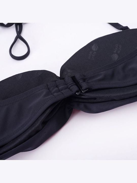 Strapless Bikini Top Μαύρο